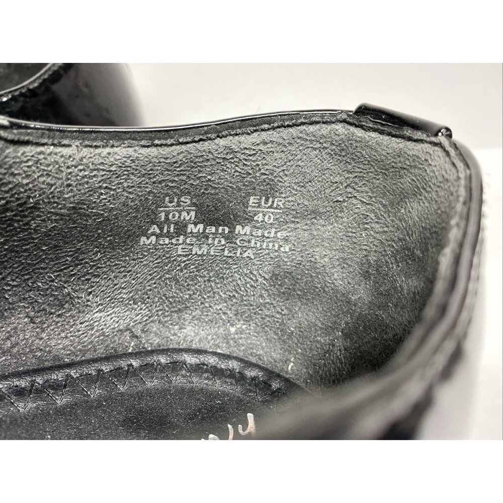 Circus by Sam Edelman Black Patent Mary Jane Loafers with Silver Buckle - Picture 4 of 8